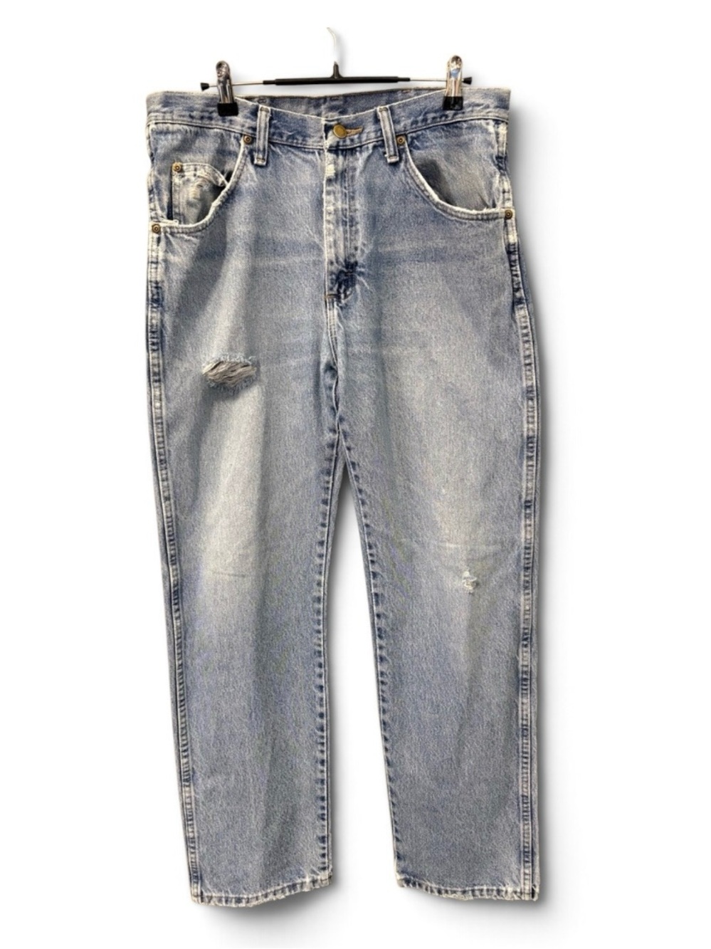 Vintage Wrangler Y2K Light Blue Distressed Men’s Jeans